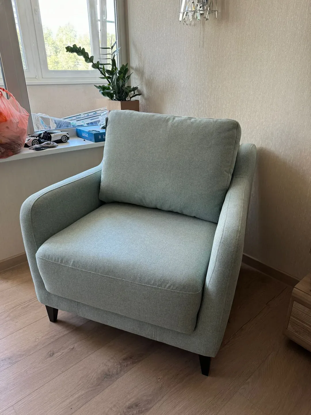 Диван-кровать Хольте прямой 157x97x98 см — интерьерное фото 24