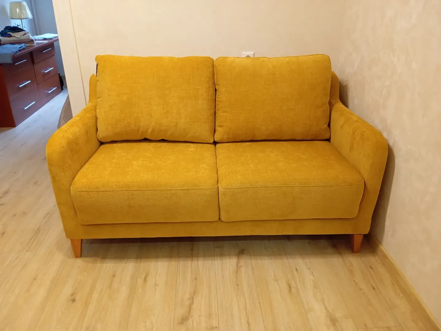 Диван-кровать Хольте прямой 157x97x98 см — интерьерное фото 25