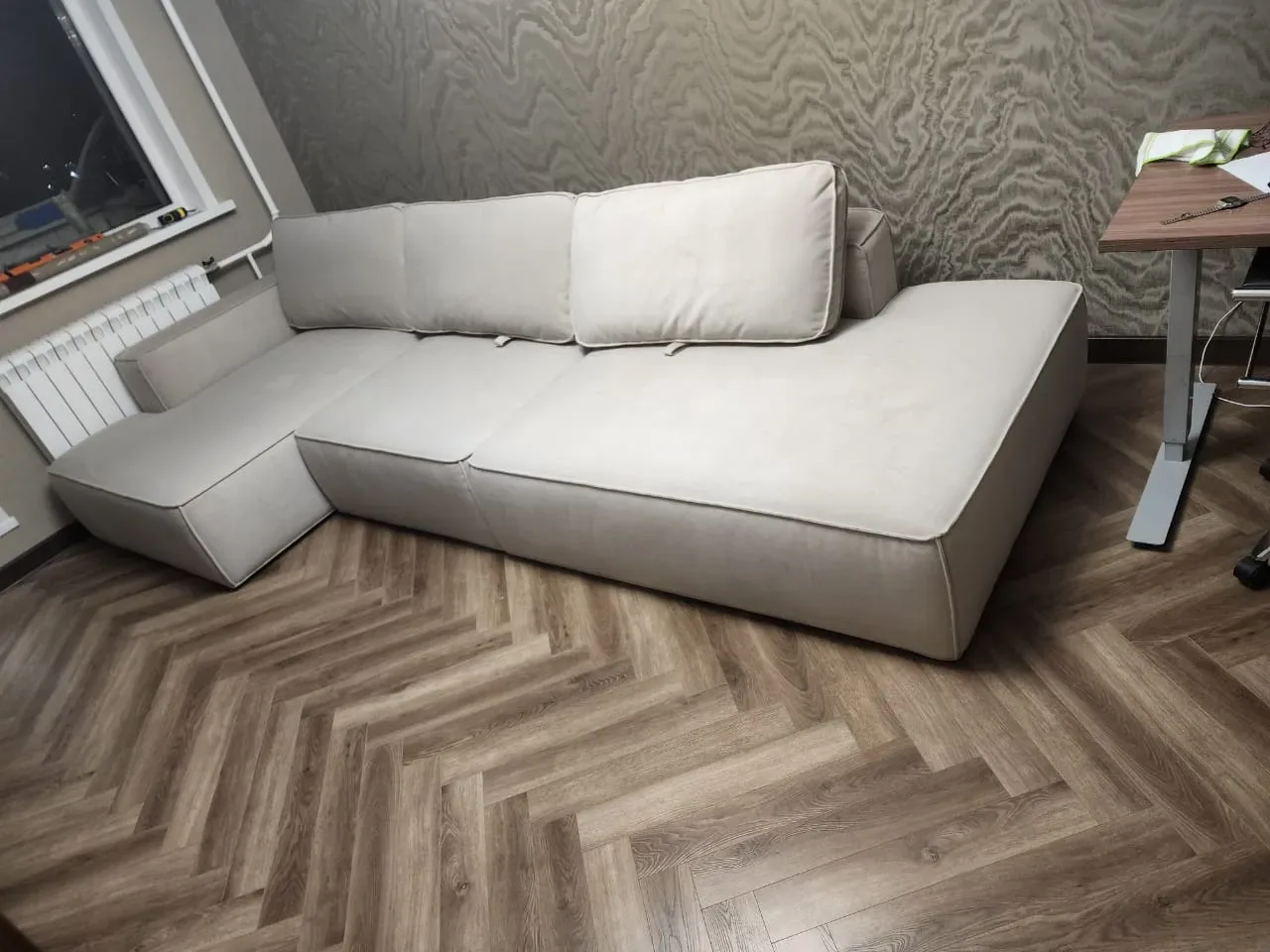 Диван-кровать Норман угловой 252x165x62 см — интерьерное фото 65