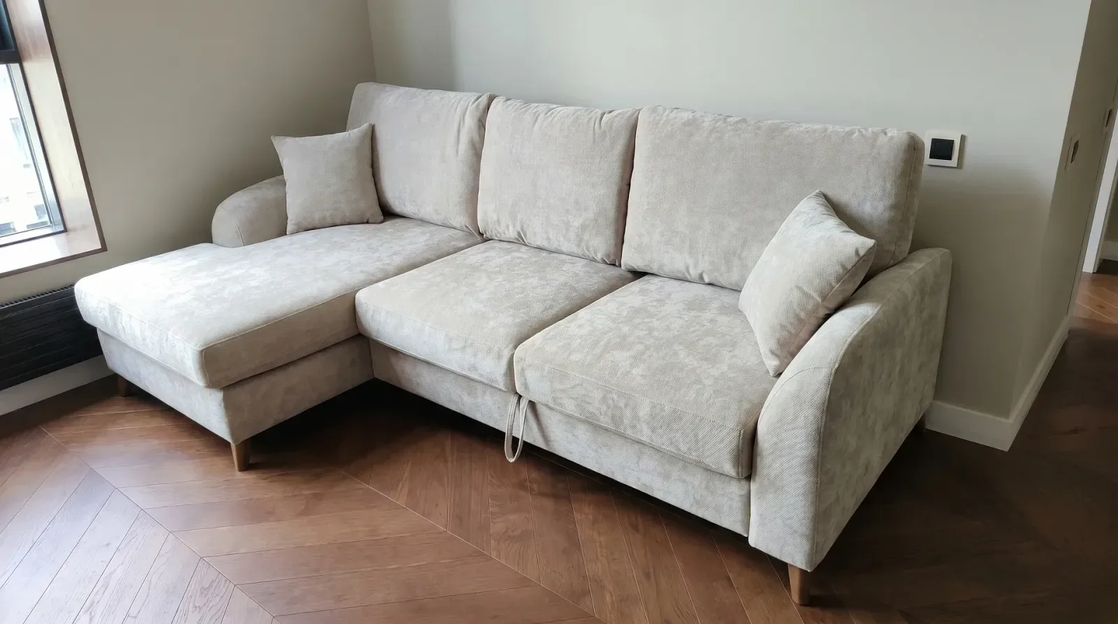 Диван-кровать Хамар открытый угол XL-2 320x236x95 см — интерьерное фото 16